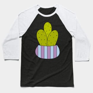 Cute Cactus Design #175: Cacti In A Simple Pot Baseball T-Shirt